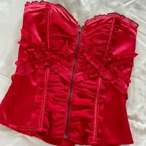 Red Bebe Corset XXS